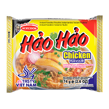 Лапша быстрого приготовления Hао-Нао со вкусом курицы, 74 г