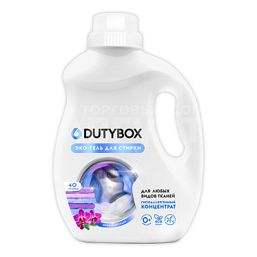 Эко-гель для стирки Dutybox Концентрат Ночная орхидея, 40 стирок, 1 л