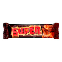 Шоколадный батончик SUPER с нугой и мягкой каремлью, 40 г