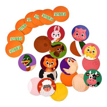 Настольная игра 58469 Карточки с картинками Зумики, Ферма