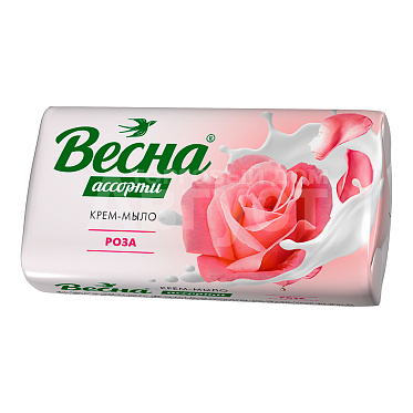 Мыло туалетное Весна Ассорти роза, 90 г