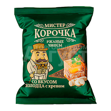 Чипсы MultiChips Мистер Корочка, ржаные, со вкусом холодца и хрена, 70 г