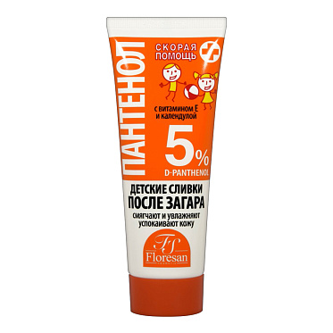 Сливки Panthenol Forte после загара Скорая помощь для детей, 75 мл