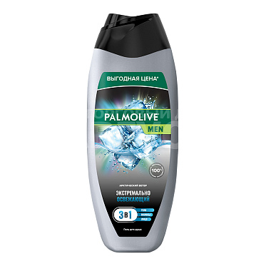 Гель-пенка детская Palmolive Men Арктический ветер 3 в 1 для тела, волос и лица, мужской, 450 мл