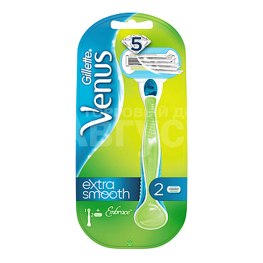 Станок для бритья Gillette Venus Embrace 5 лезвий с 2 сменными кассетами, женский, 1 шт