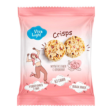Конфеты Viva Choco комбинированный корпус, Мультизлаковые с клюквой, 50 г
