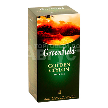 Чай черный крупнолистовой Greenfield Голден Цейлон 25 пакетиков