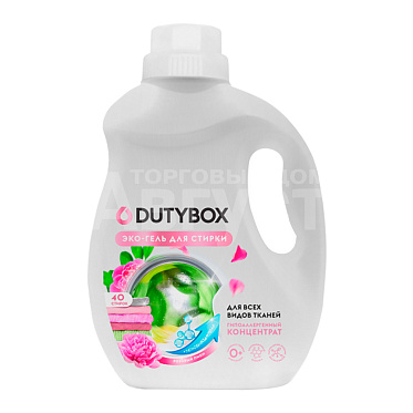 Эко-гель для стирки Dutybox Концентрат Розовый пион, 1 л