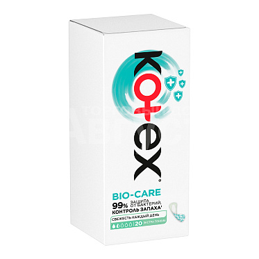 Прокладки ежедневные Kotex Bio-Care Экстра тонкие, 20 шт
