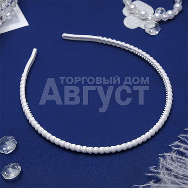 Ободок для волос 1636585 Сюрприз, 0,5 см, белый