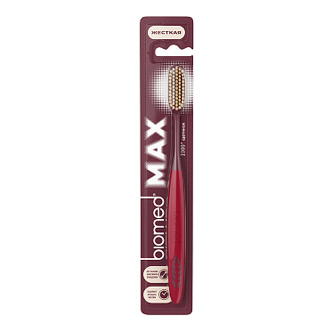 Зубная щетка BioMed Max Hard, комлексная, жесткая щетина