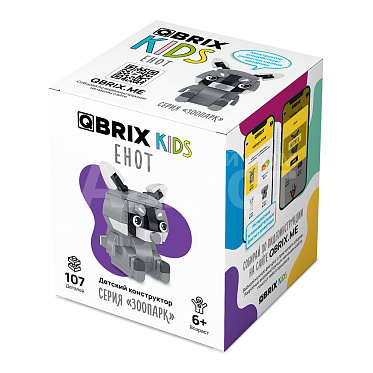 Конструктор QBRIX 30046 Енот 107 деталей