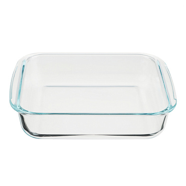 Форма для запекания SATOSHI 825-017 квадратная с ручками, 24.5x21.9x5.1см, стекло жаропрочное, 1,8 л