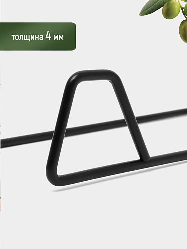 Держатель для полотенец SHV-31, металл, черный