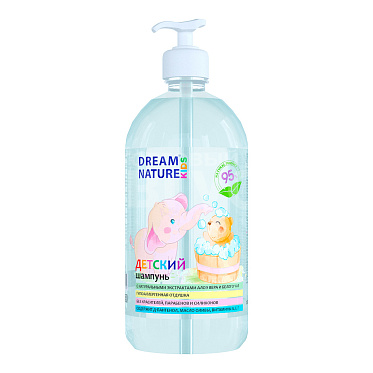 Шампунь детский Dream Nature Алоэ-вера и белый чай, 1 л