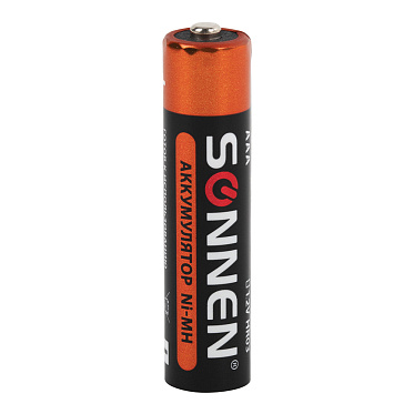 Аккумулятор SONNEN, HR03 ААА 1,2V, 4 шт