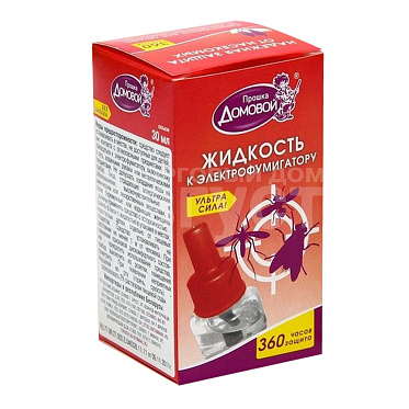 Жидкость Домовой Прошка Ультра сила, от комаров и мух, 40 мл