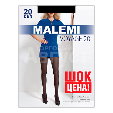 Колготки Malemi Voyage 20 ден, размер 3, nero (черные)