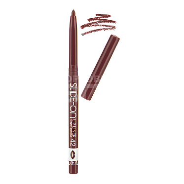 Карандаш для губ Triumf Slide-on eye liner автоматический, сливовый, тон 42