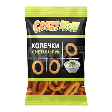 Печенье CRAZYWOW Крендель, черный, с морской солью, 50 г