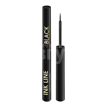 Подводка для глаз Art-Visage Ink Line жидкая с кисточкой, черная, 3 мл
