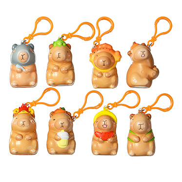 Игрушка M-20416 Брелок Капибара, 8 дизайнов 6*4 см