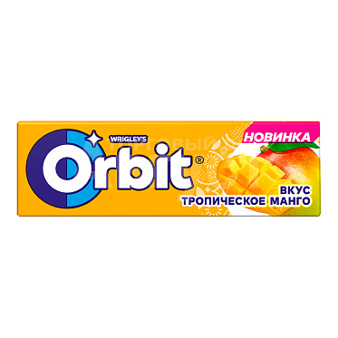 Жевательная резинка Orbit со вкусом тропического манго, 13,6 г