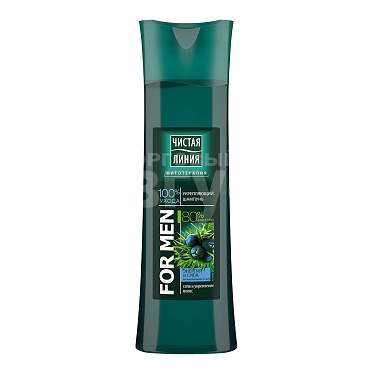 Шампунь Чистая линия FOR MEN энергия и сила, мужской, 400 мл