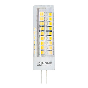 Лампа светодиодная IN HOME LED-JC 5Вт 12В G4 4000К 480Лм, белый свет