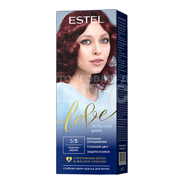 Крем-краска для волос Estel Love тон 5/5, красное дерево