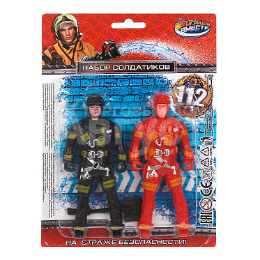 Игровой набор A1298563L-R Играем вместе солдатиков, пожарные с техн.блист.28,5*24,2*3см, пластик, в ассортименте
