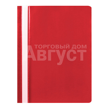 Скоросшиватель пластиковый Staff 225729 А4, 100/120 мкм, красный