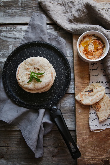 Сковорода Гардарика 0822-04 Блинная Орион, диаметр 22 см, антипригарное мраморное покрытие, цвет черный