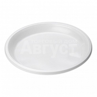 Одноразовая посуда тарелка Мистерия десертная 170 мм, полистирол, белая, 12 шт