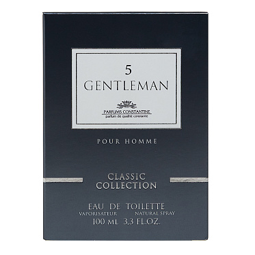 Туалетная вода Gentleman №5 древесный, фужерный аромат, мужская, 100 мл