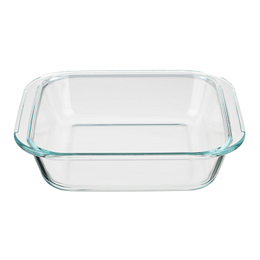 Форма для запекания SATOSHI 825-043 квадратная с ручками, 21,3x18,9x5см, стекло жаропрочное, 1,1 л