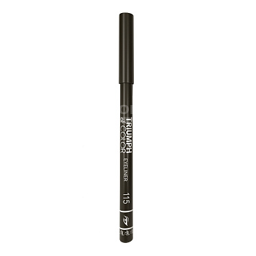 Карандаш для глаз Triumf Of color eyeliner автоматический, магический черный, тон 115