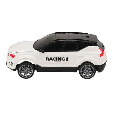 Машина ИК-4901 Рыжий кот инерционная, 13х6х3,5 см., дрифтует, в пакете, пластик, белая