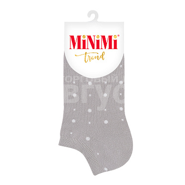 Носки женские Minimi MINI TREND 4203 укороченные в горошек, размер 39-41, Grigio Chiaro