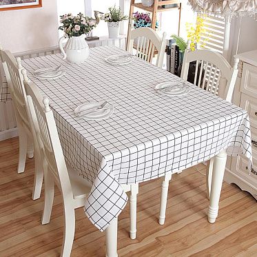 Скатерть SKS-13 Клетка 137*137 см, полиэстер, в ассортименте