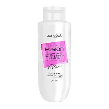 Шампунь-филлер Concept Fusion Color Fix защито головы и цвета волос, женский, 500 мл