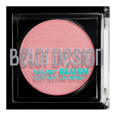 Румяна компактные Belor Design Velvet Touch, розово-бежевый, тон 104
