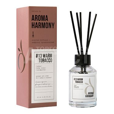Диффузор ароматический Aroma Harmony №13 Warm Tobacco, 60 мл