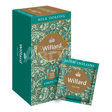Чай зеленый Willard Milk Oolong, 25 пакетиков