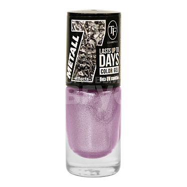 Лак для ногтей Triumf Color Gel Metall Аметистовый хром, тон 342, 8 мл
