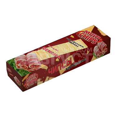 Чипсы MultiChips картофельные, Бекон, 100 г