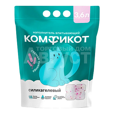 Наполнитель для кошачьих туалетов силикагелевый, впитывающий, без ароматизатора, 3,6 л