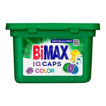 Капсулы для стирки Bimax Колор, 13г, 12 шт