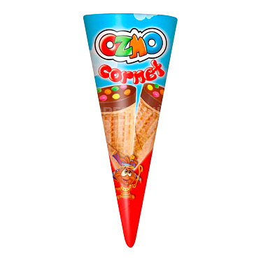 Вафли Papita Рожок крем из фундука,мол шок и цвет. драже, 25 г