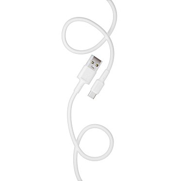 Дата-кабель для зарядки MoreChoice K19m 1м USB для micro USB 2.0А, белый, 1 м